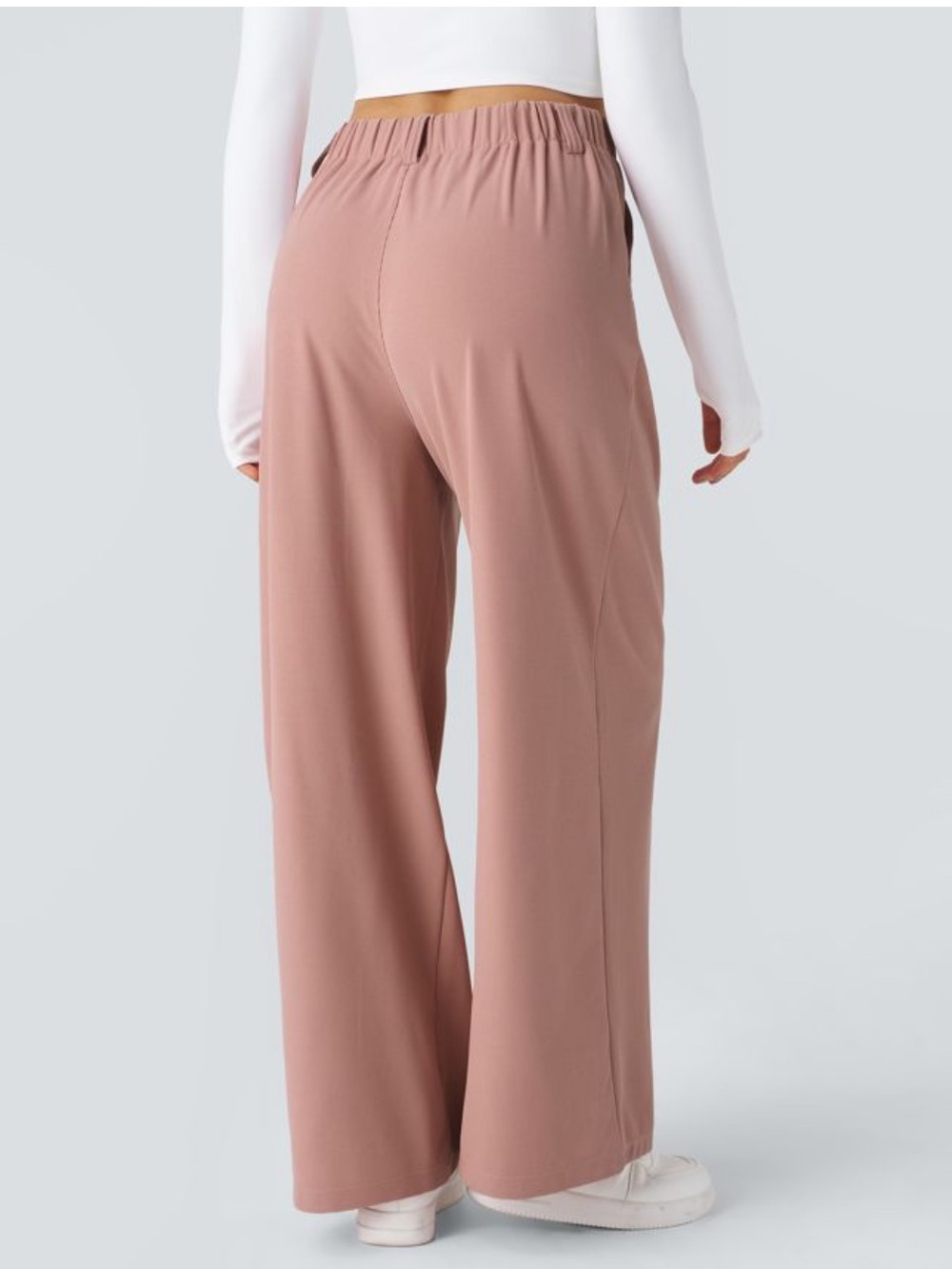 Halara Flex™ High Waisted Pocket
Wide Leg Waffle Work Pants Rise Tan Size SP - Picture 4 of 16